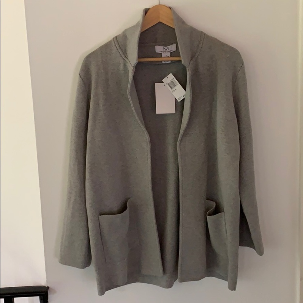 Magaschhoni long sleeved grey sweater size large - Picture 1 of 6